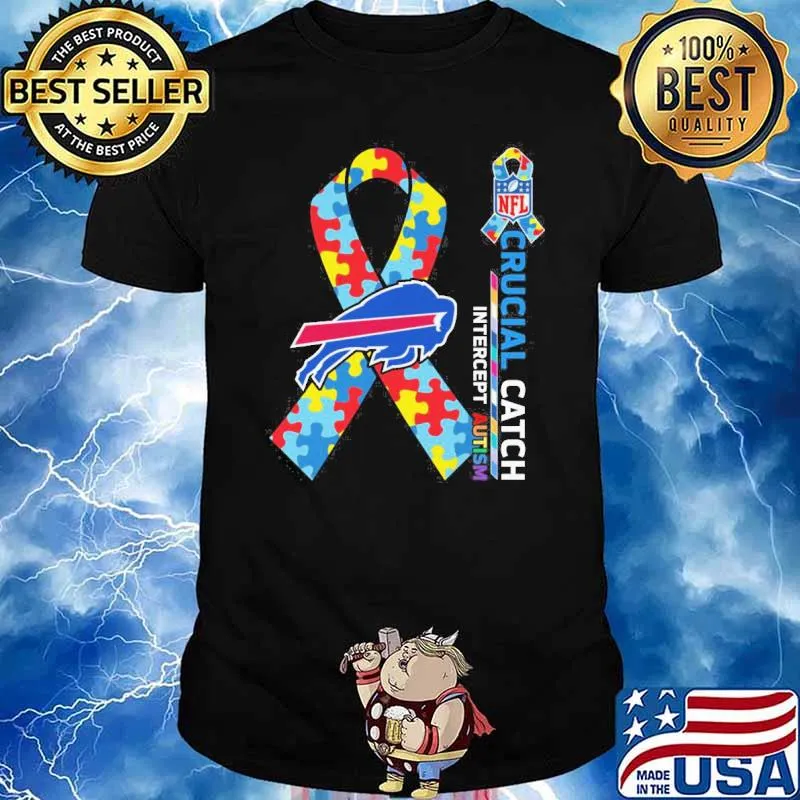 Buffalo Bills Crucial catch intercept Autism NFL shirt