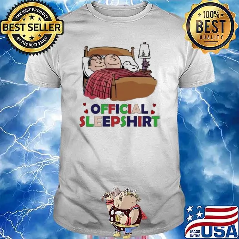 Charlie Brown and snoopy official sleepshirt shirt