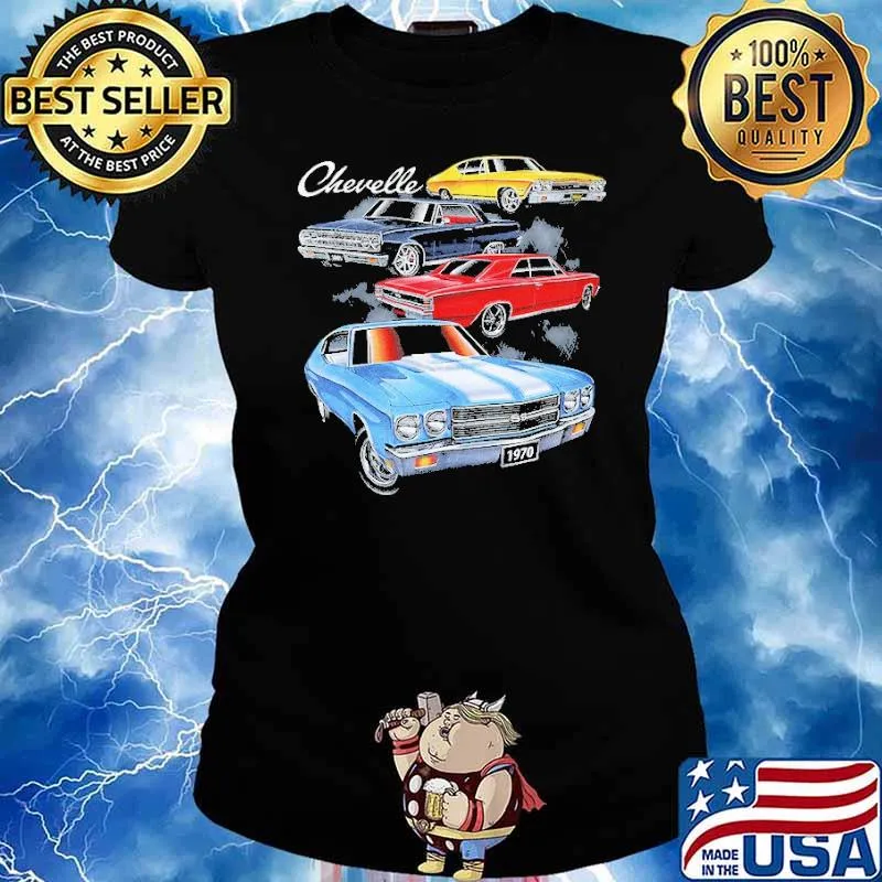 Chevelle car 1970 s Ladies tee