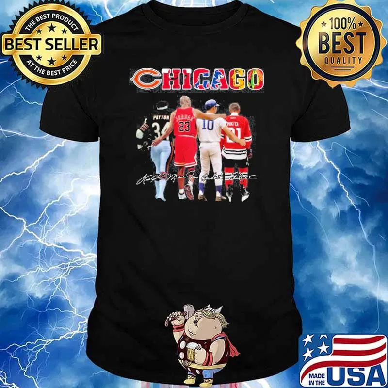 Chicago Bulls Payton Jordan signatures shirt