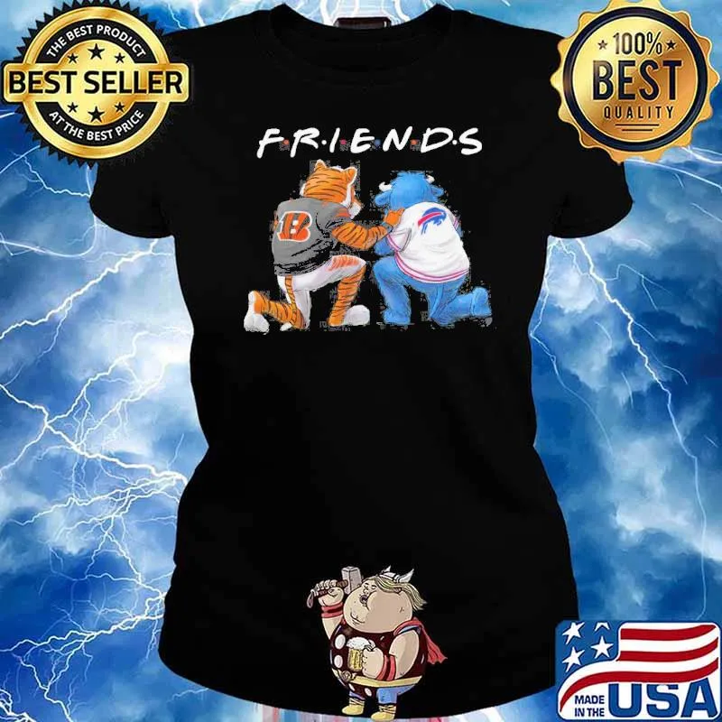 Cincinnati Bengals and Bills Friends s Ladies tee