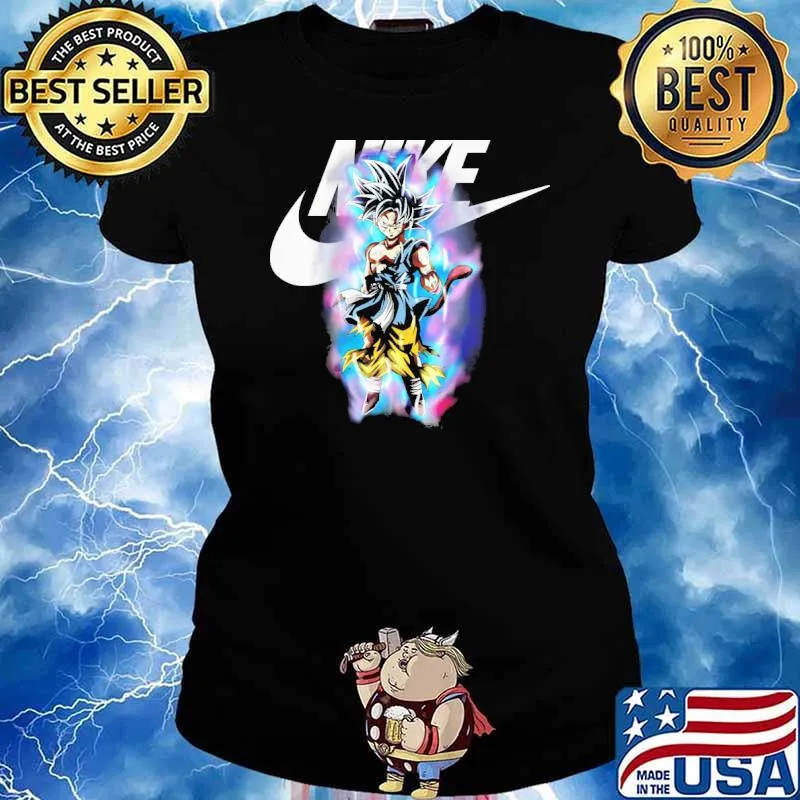 Dragon ball Nike cartoon s Ladies tee