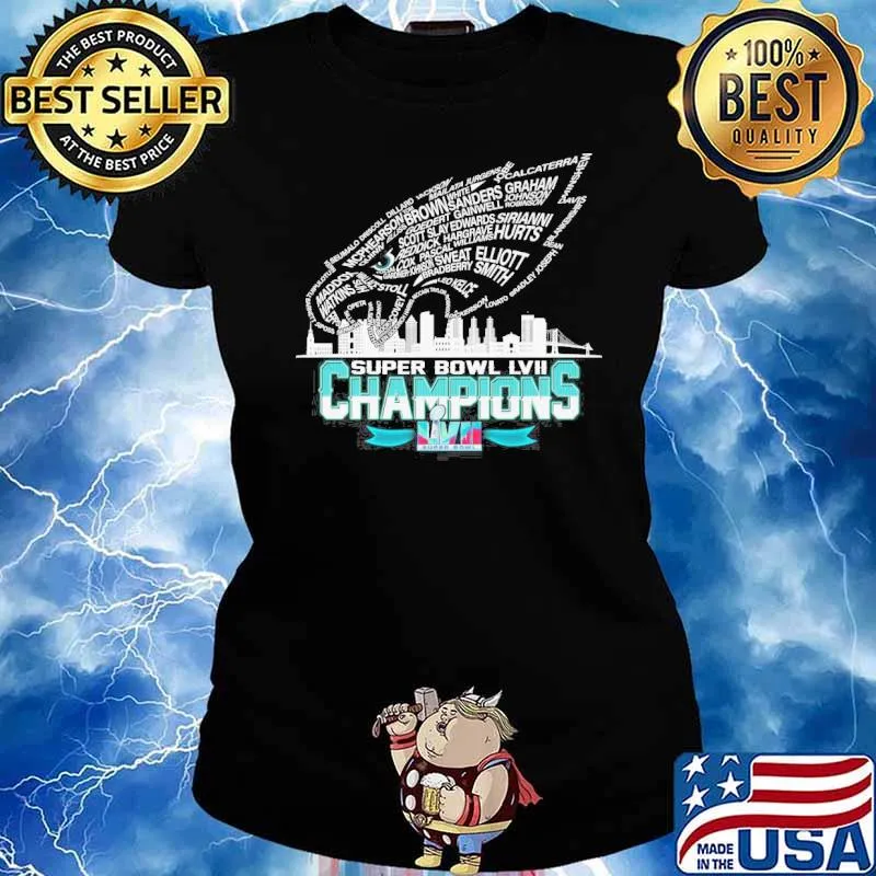 Eagles super bowl LVII Champions s Ladies tee