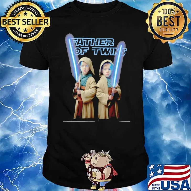 Father of Twins Star Wars shirt