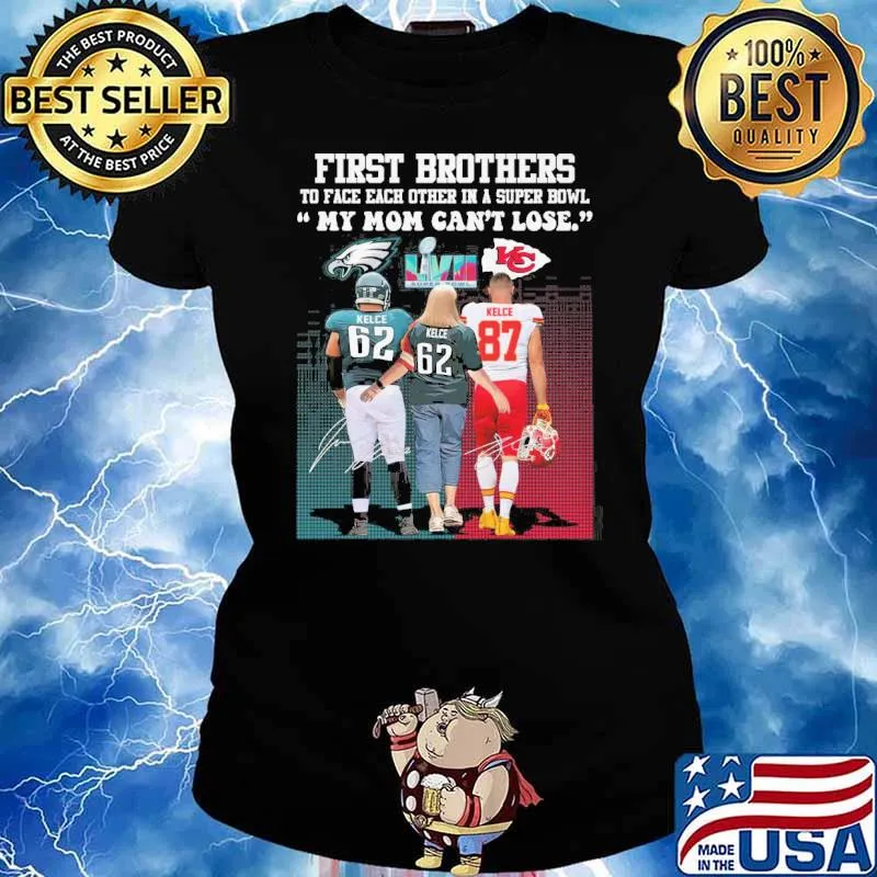 First brothers to face each other in a super bowl my mom can't lose signatures s Ladies tee
