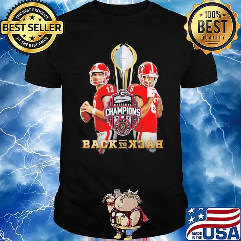 Georgia Bulldogs national champions back to back shirt