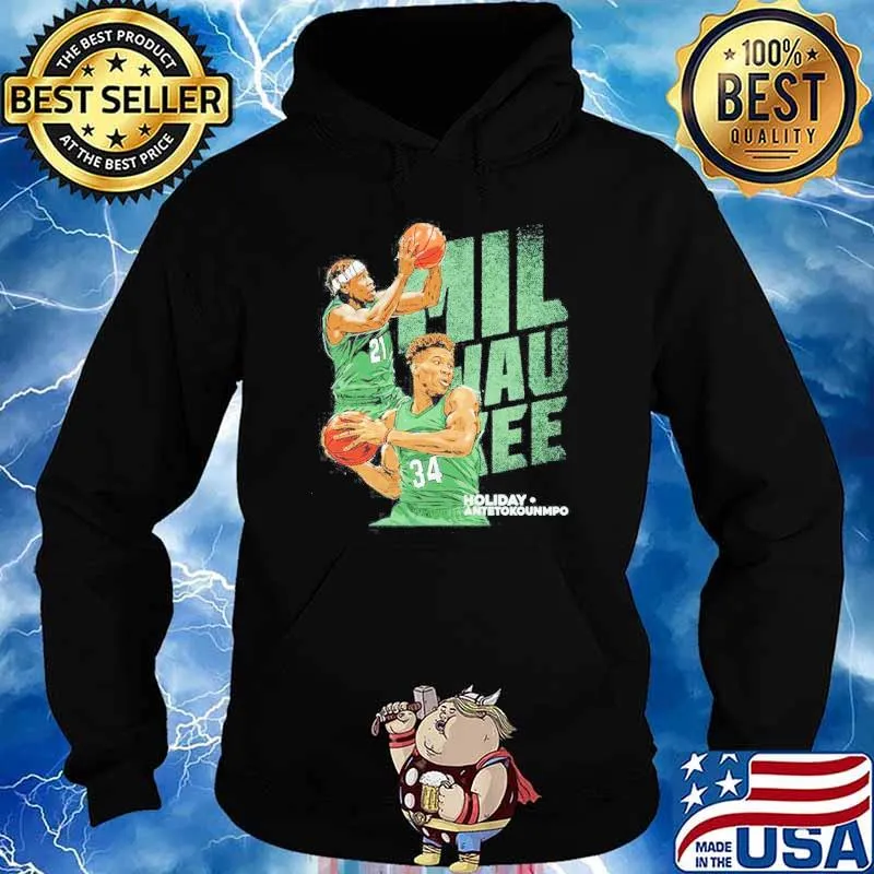 Giannis Antetokounmpo And Jrue Holiday Milwaukee Duo Basketball 21 34 Shirt Hoodie