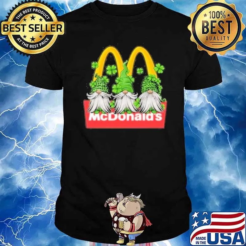 Gnome McDonald's St Partrick's day shirt