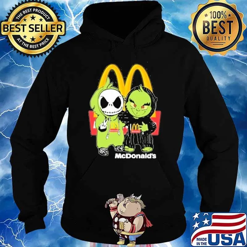 Grinch and Jack Skellington McDonald's s Hoodie