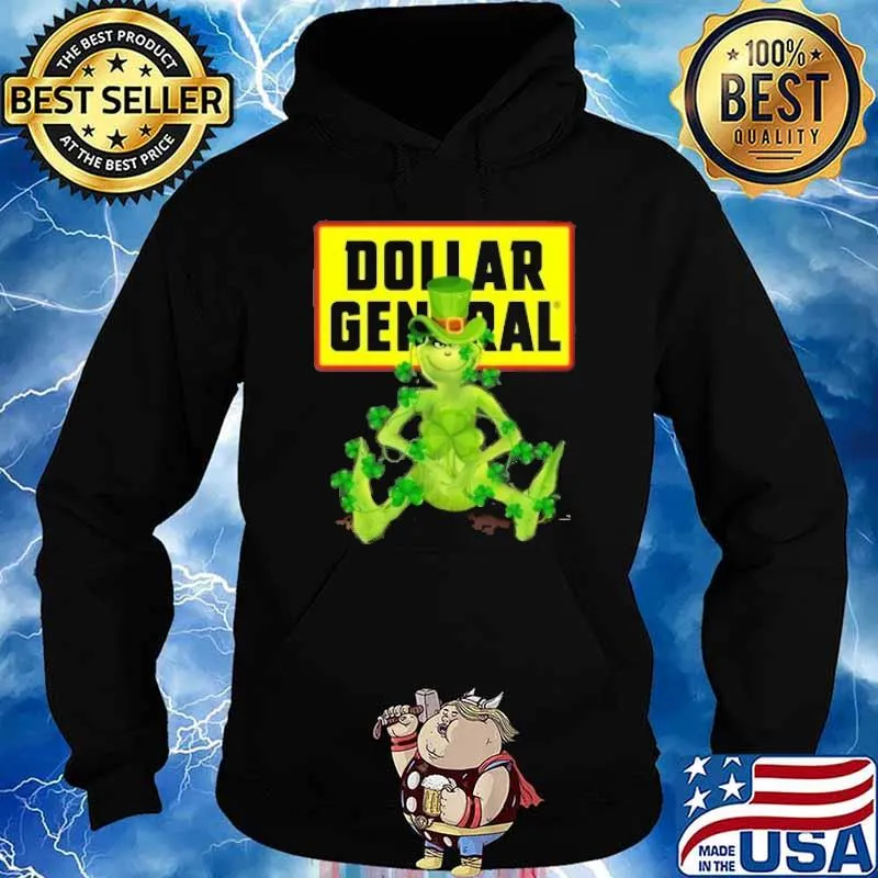 Grinch Dollar General St.Patrick's day s Hoodie