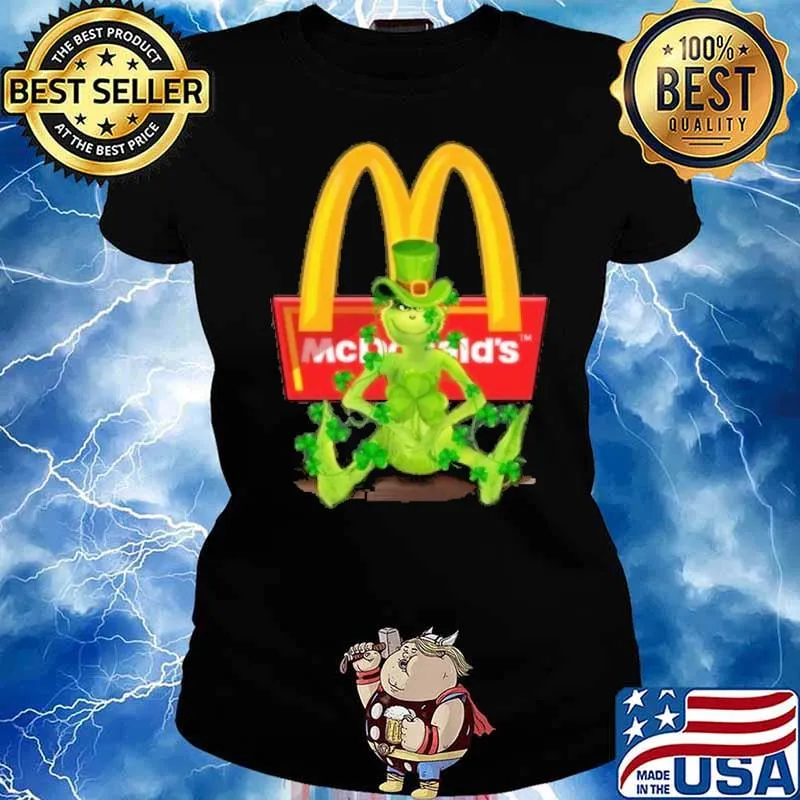 Grinch McDonald's St.Patrick's day s Ladies tee