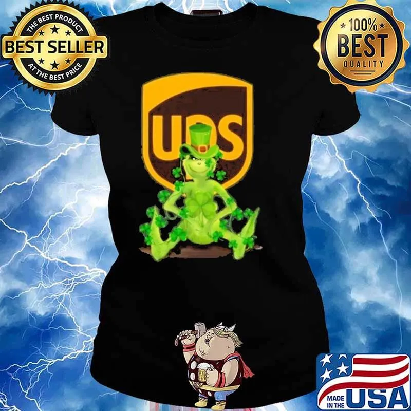 Grinch UPS St.Patrick's day s Ladies tee