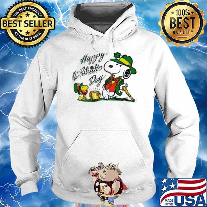 Happy St Patrick's day snoopy and woodstock s Hoodie