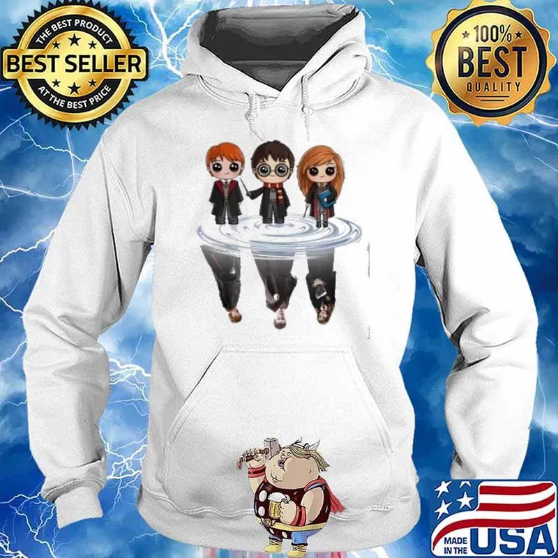 Harry Potter Chibi Hogwarts wizard mirrow water s Hoodie