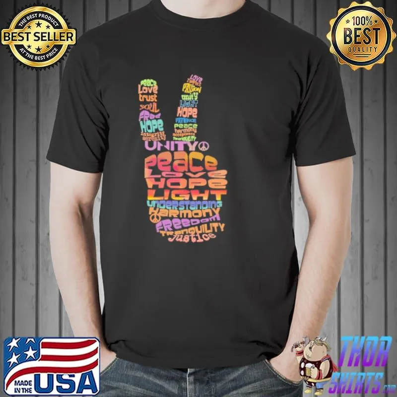 Hippie Peace Love Hope Light shirt