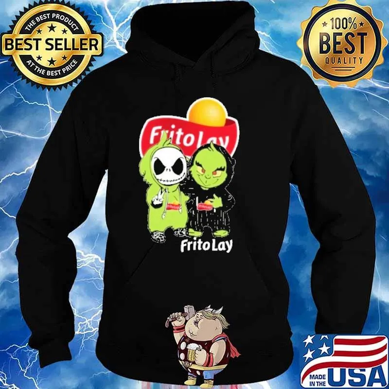 Jack Skellington and Grinch Frito Lay s Hoodie