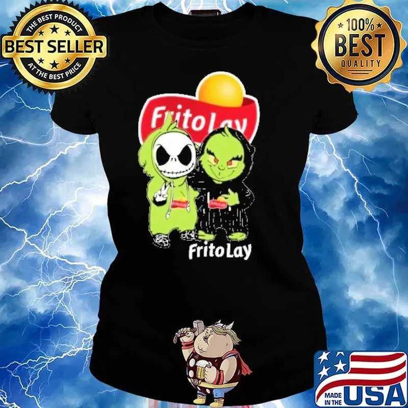 Jack Skellington and Grinch Frito Lay s Ladies tee