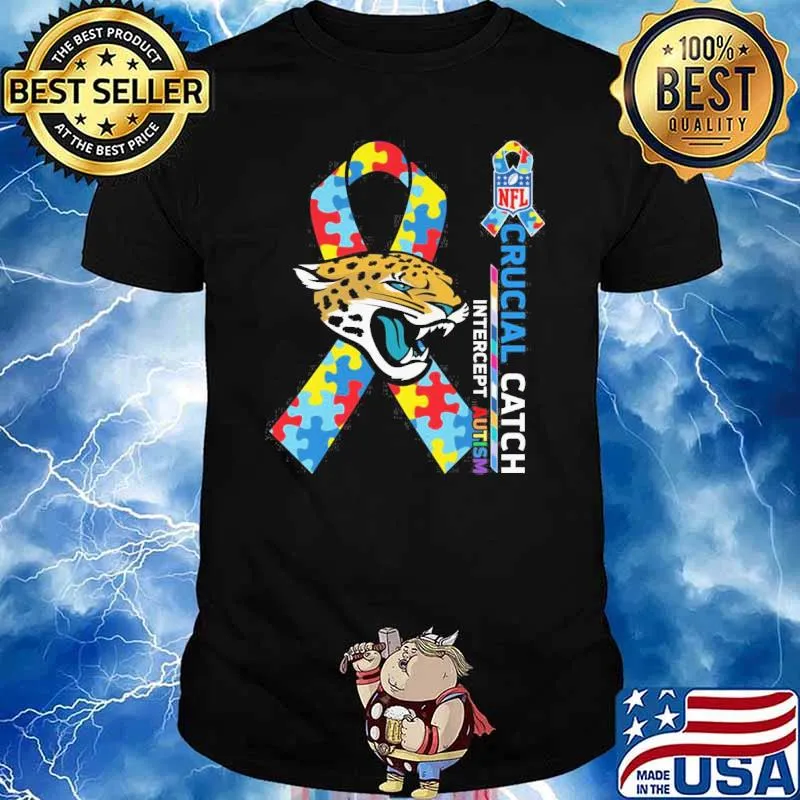 Jacksonville Jaguars Crucial catch intercept Autism NFL shirt