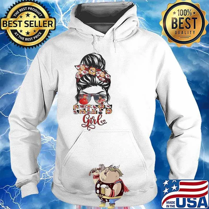 Kansas city Chiefs girl glasses football s Hoodie