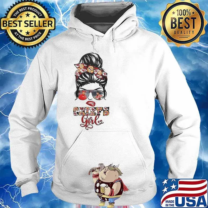 Kansas city Chiefs girl glasses s Hoodie
