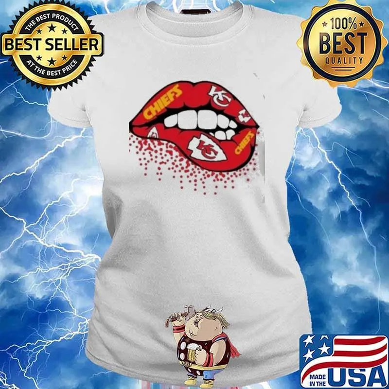 Kansas city Chiefs lip football s Ladies tee