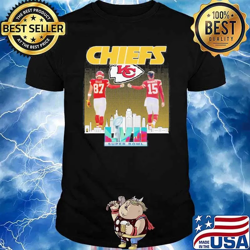 Kansas city Chiefs LVII Super Bowl Kelce and Mahomes shirt