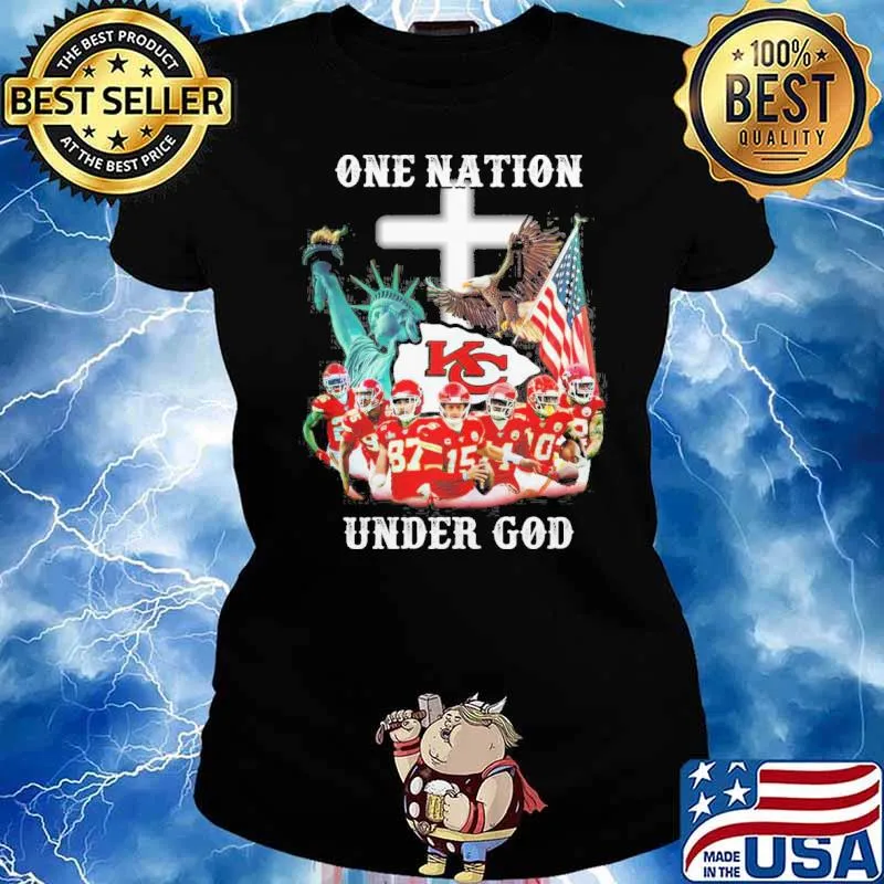 Kansas City Chiefs one nation under god sport eagles s Ladies tee