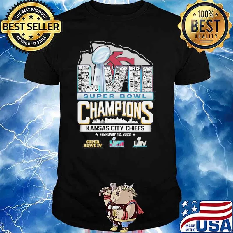 Kansas city Chiefs super bowl champions february 12,2023 LVII shirt