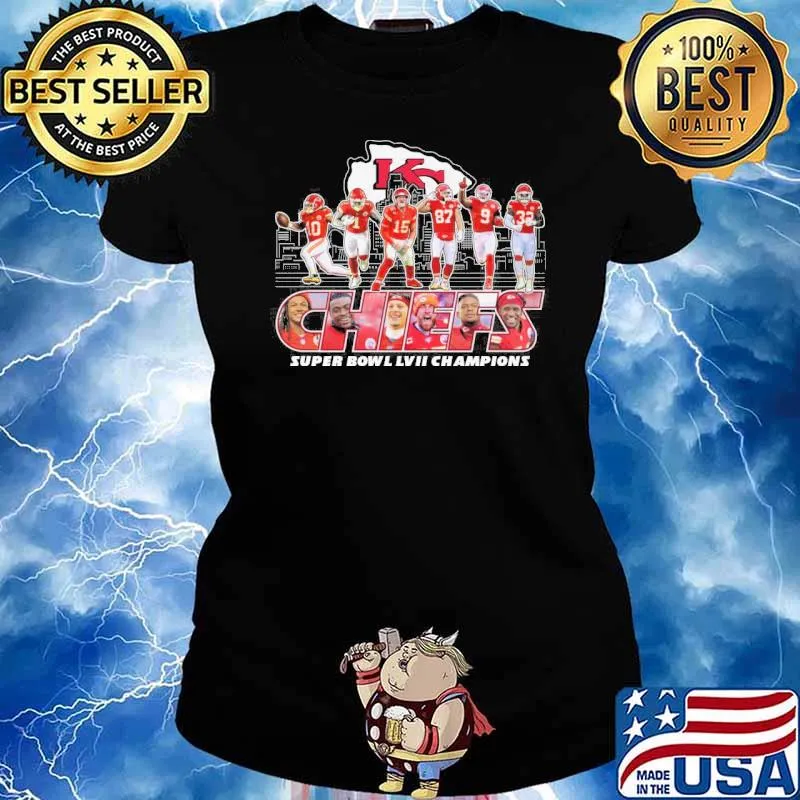 Kansas city Chiefs super bowl LVII champions s Ladies tee
