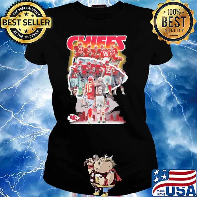 Kansas City Chiefs team sport signatures s Ladies tee