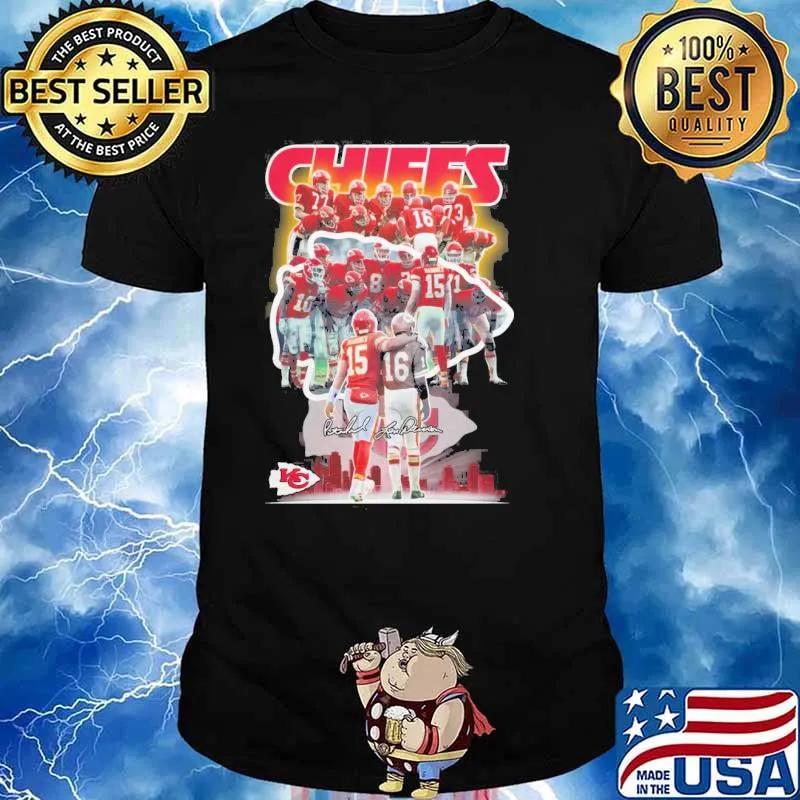 Kansas City Chiefs team sport signatures shirt