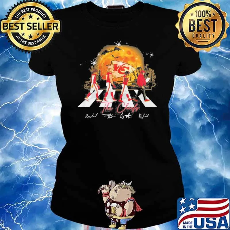 Kansas City The Chiefs Abbey road signatures s Ladies tee