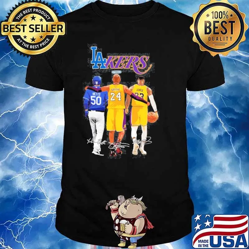 La Kers bryant James Betts signatures shirt