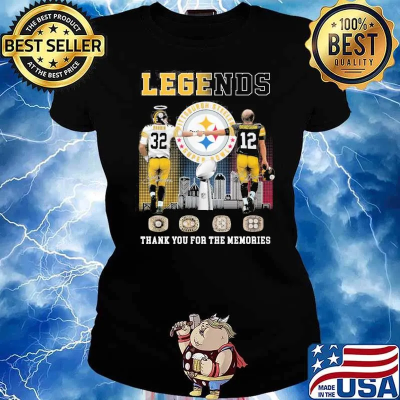 Legends Pittsburgh Steeler super Bowl thank you for the memories s Ladies tee