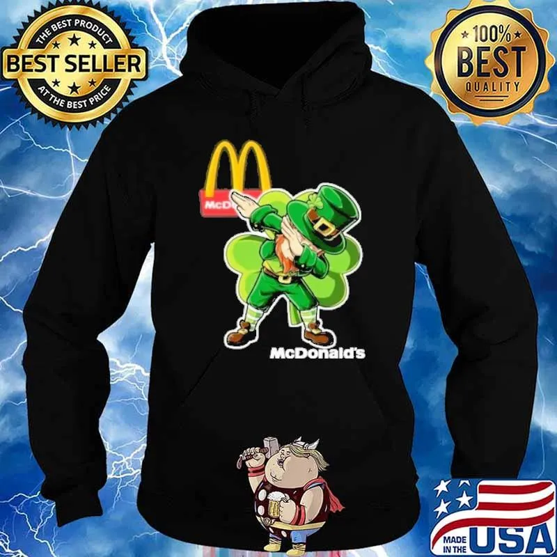 Leprechaun dabbing McDonald's St.Patrick's day s Hoodie