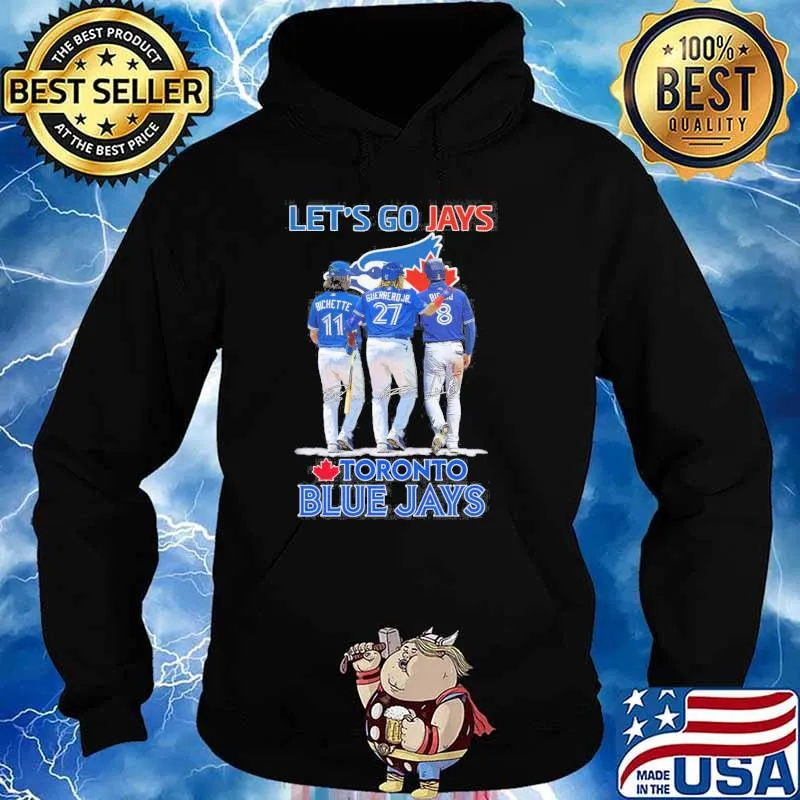 Let's go Jays Toronto Blue Jays Bichette Guerrero Jr. signatures baseball s Hoodie