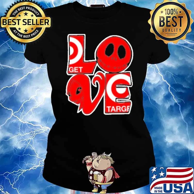 Love Target skull s Ladies tee
