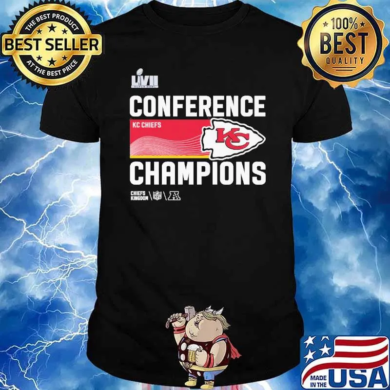 LVII Super bowl conference champions Kansas city Chiefs kingdom NFL shirt