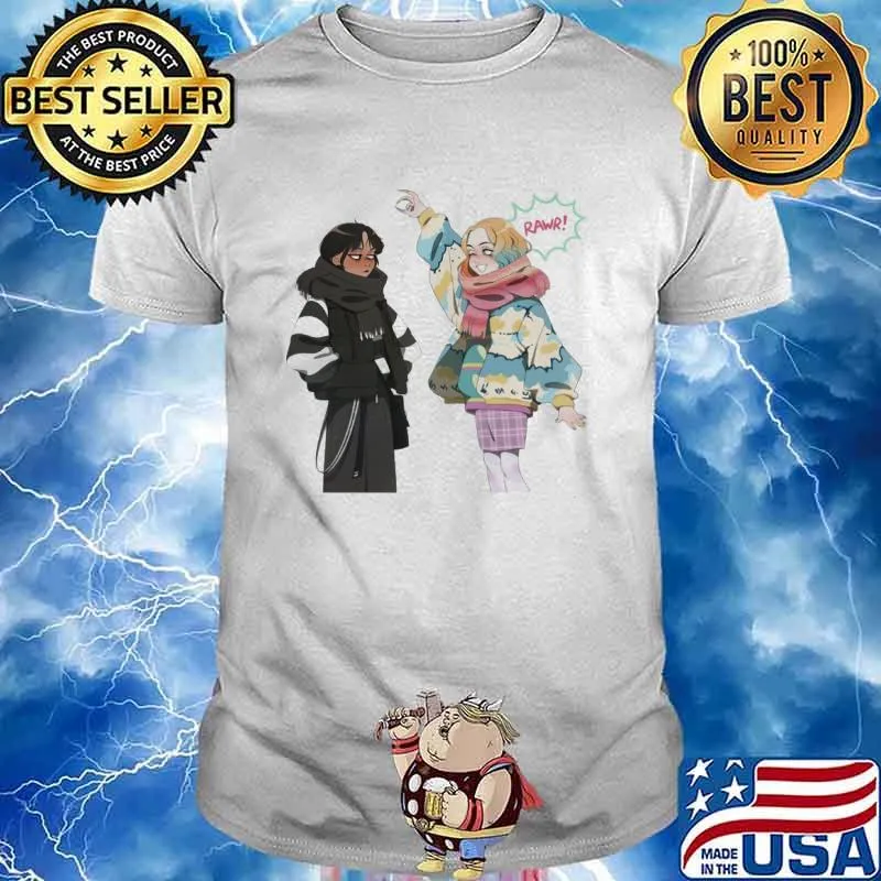 Melanin Apparels wednesday' and Enid Sinclair Netflix rawr shirt