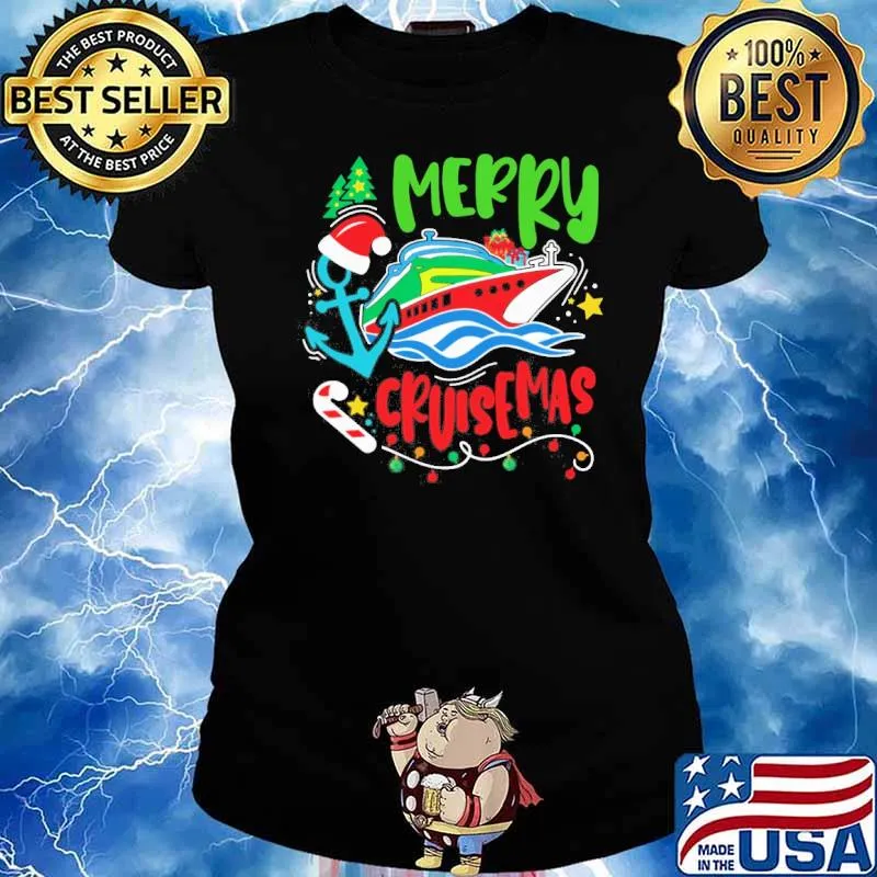Merry Cruisemas Christmas ship s Ladies tee