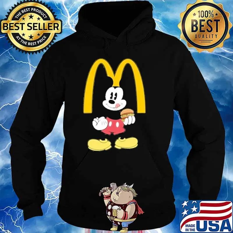 Mickey eat McDonald's s Hoodie