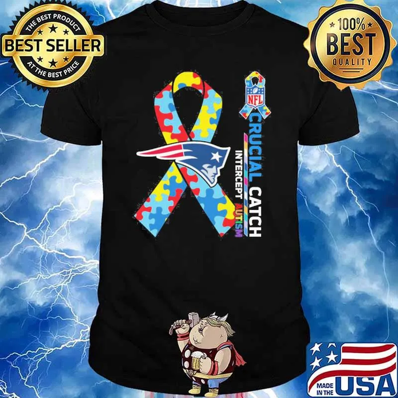 New England Patriots Crucial catch intercept Autism NFL shirt