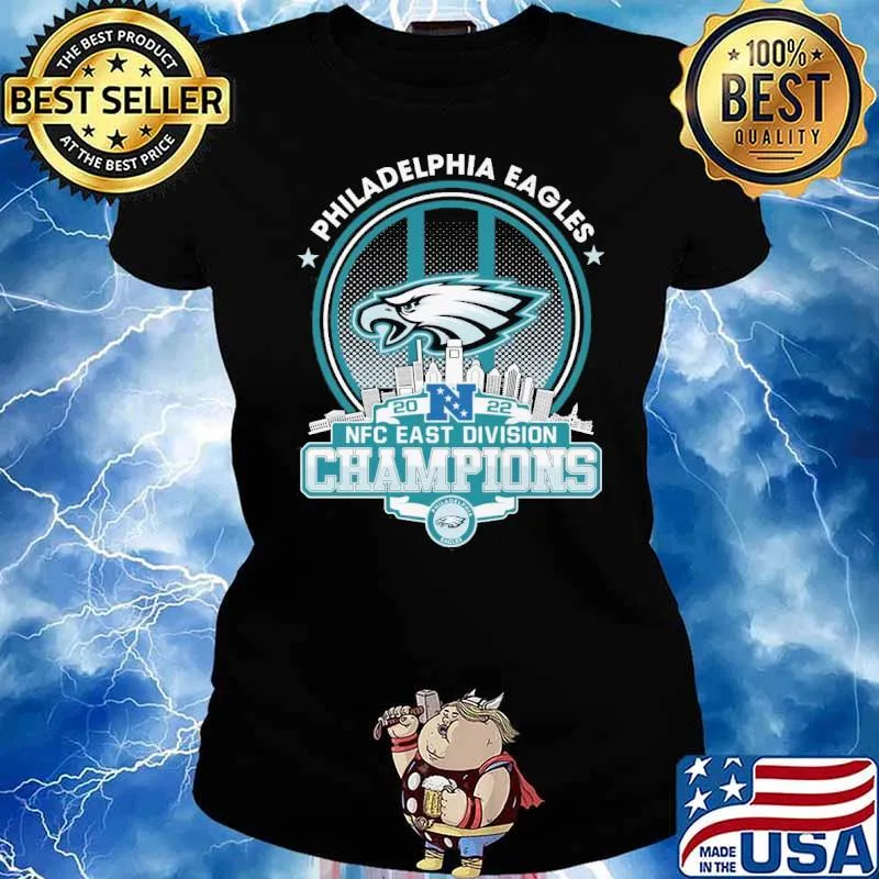 Philadelphia Eagles 2022 NFC east division champions s Ladies tee