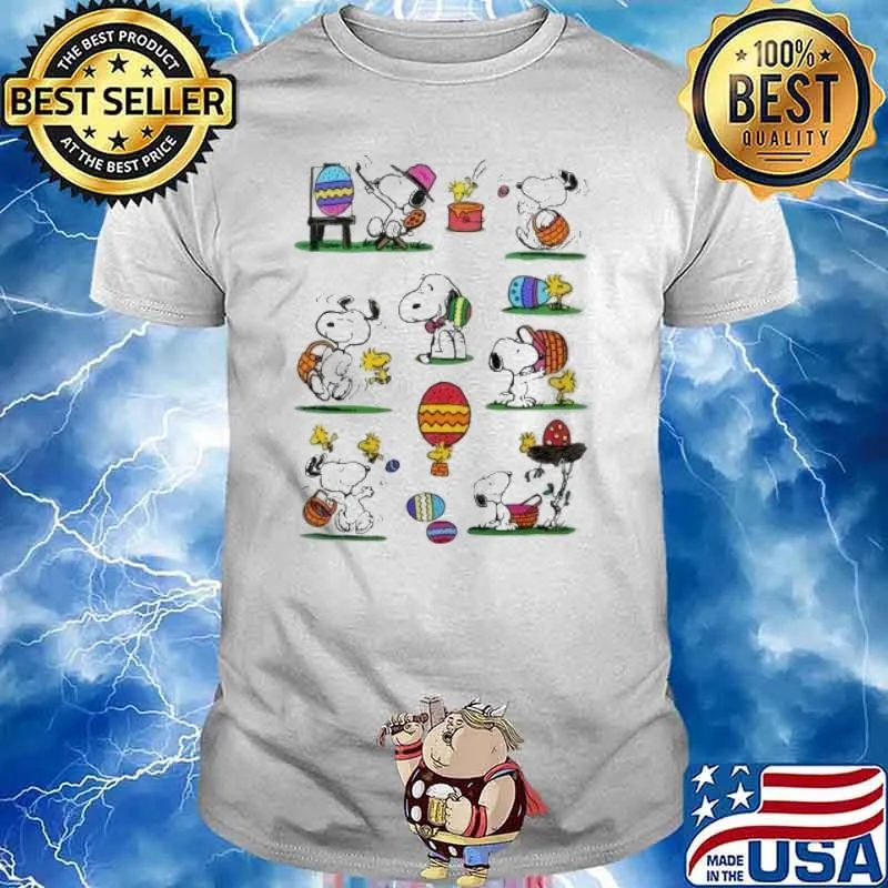 Snoopy and woodstock happy Easter shirt