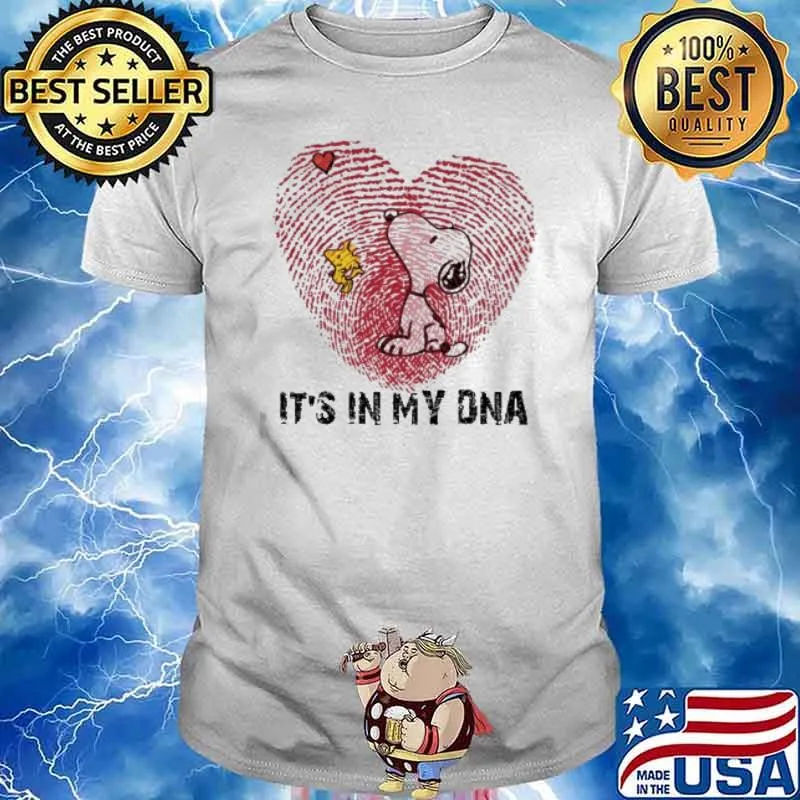 Snoopy and woodstock it's in my DNA shirt