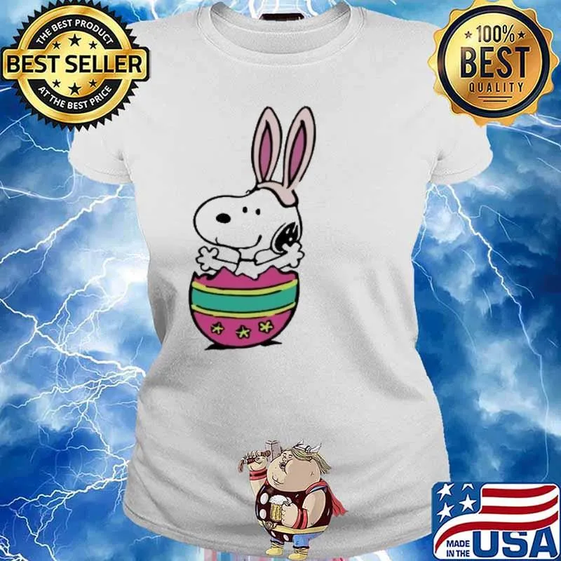 Snoopy Easter eggs s Ladies tee