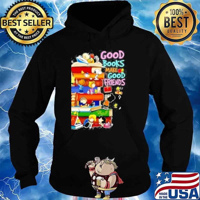 Snoopy woodstock and friends good books make good friends s Hoodie
