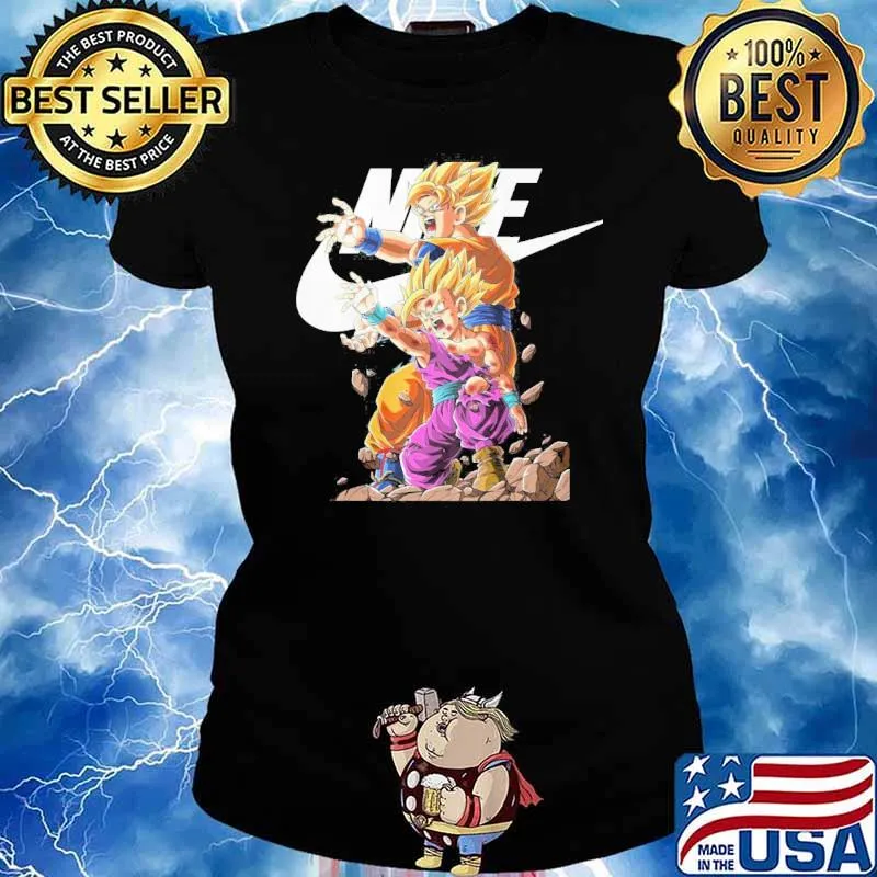 Son Goku Dragon ball cartoon s Ladies tee