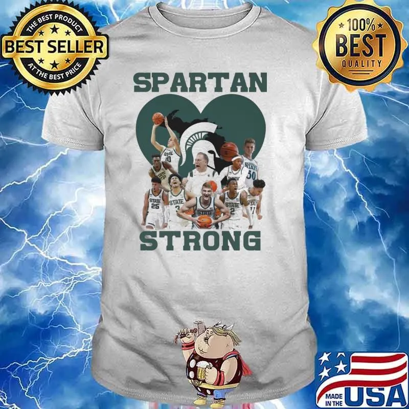 Spartan strong heart player shirt