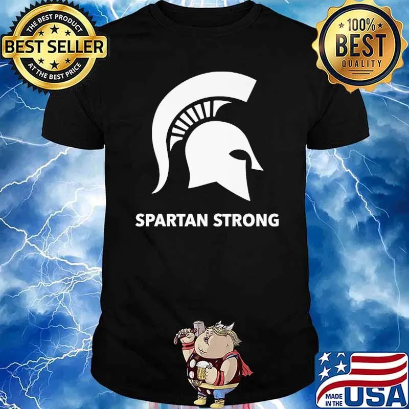 Spartan strong sport logo shirt